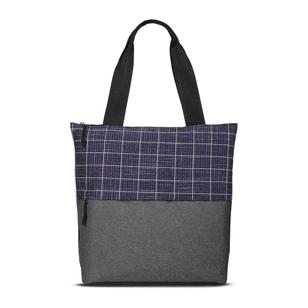 Nursing Assistants & CNA Theme Flannel Check Accent Tote Bag  - NAW024