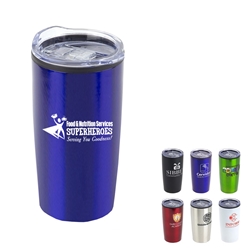 "Food & Nutrition Services: Superheroes Serving You Goodness" 20 oz. Stainless Steel & Polypropylene Tumbler  Food Service, Nutrition, Services, Dietary, and, theme, 20 oz tumbler, Imprinted Tumblers, Stainless Steel Tumblers, Care Promotions, 