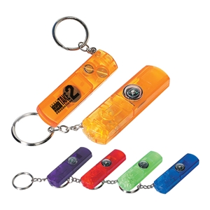 Whistle, Light And Compass Key Chain